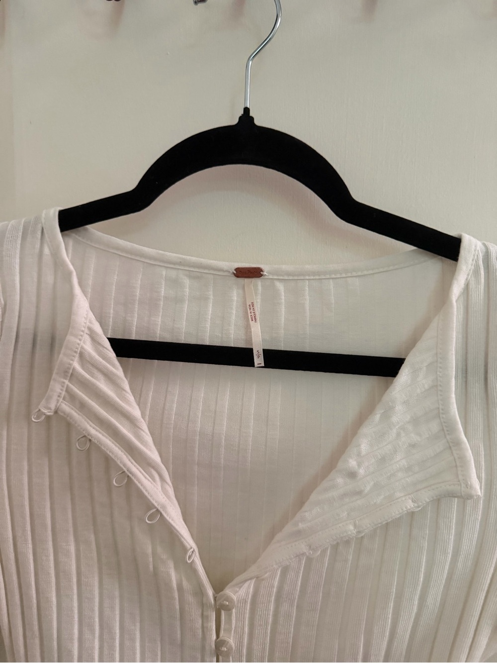 Free People Tilly Long Sleeve Cardigan, white/cream - Picture 5 of 6